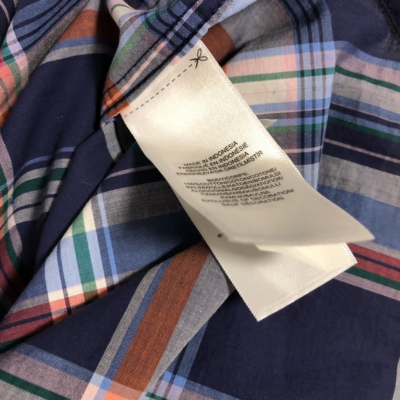 New Ralph Lauren Big Boy’s Button Down Collar Plaid Dress Shirt - Picture 4 of 8